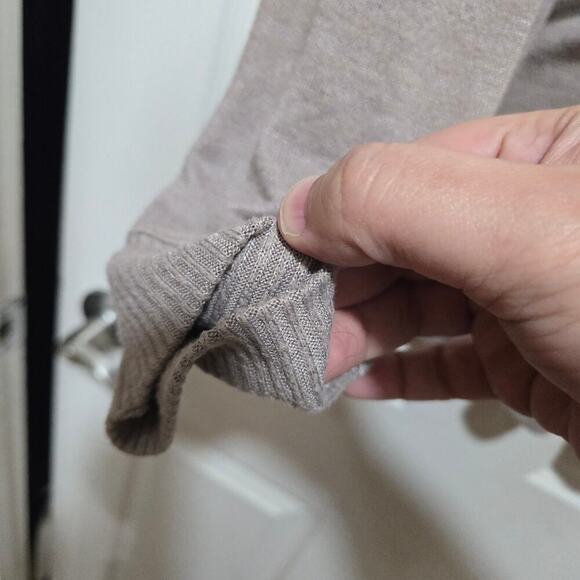 Abercrombie and fitch sweater womens size large brown gray oversized soft cozy - Picture 8 of 9